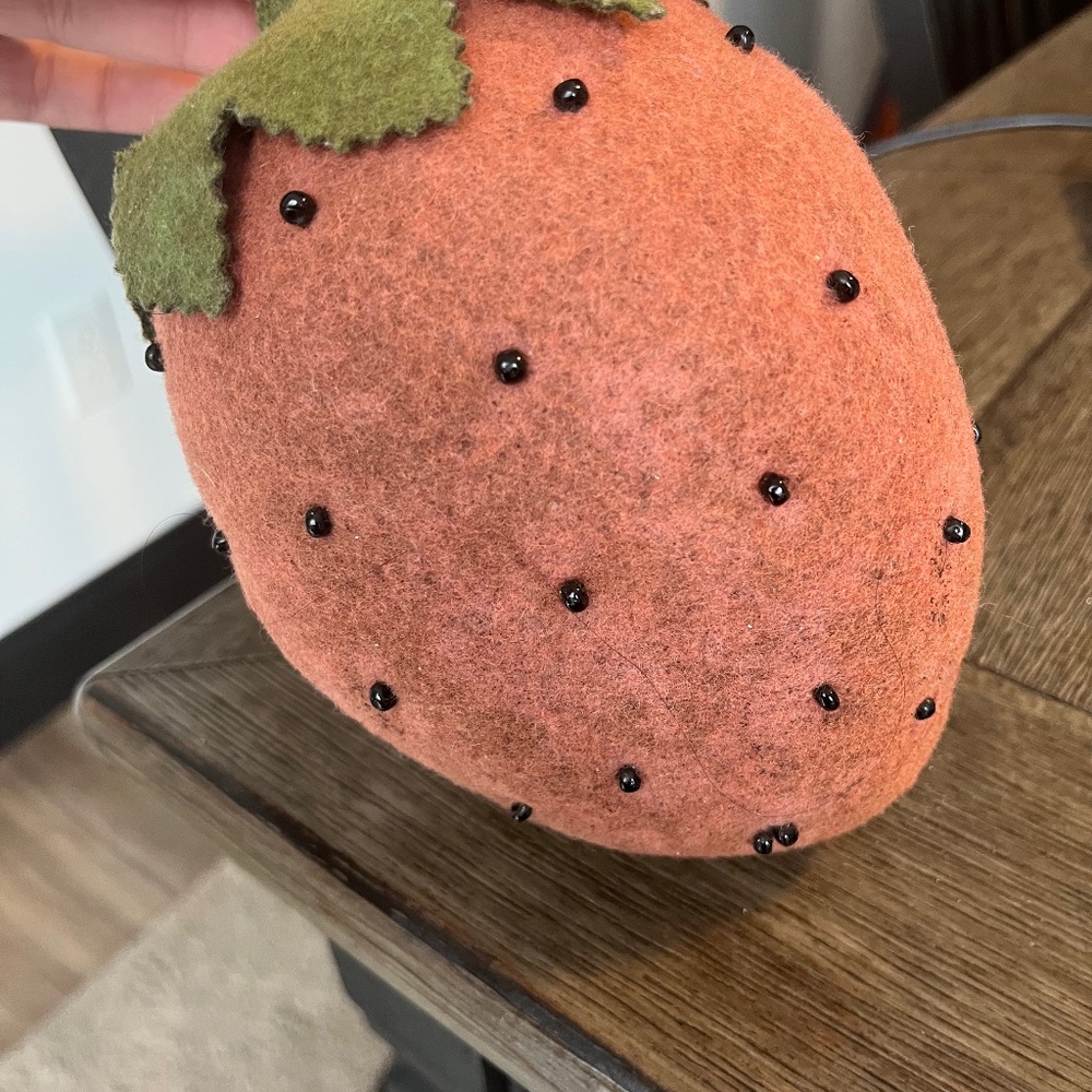 Strawberry plush decor